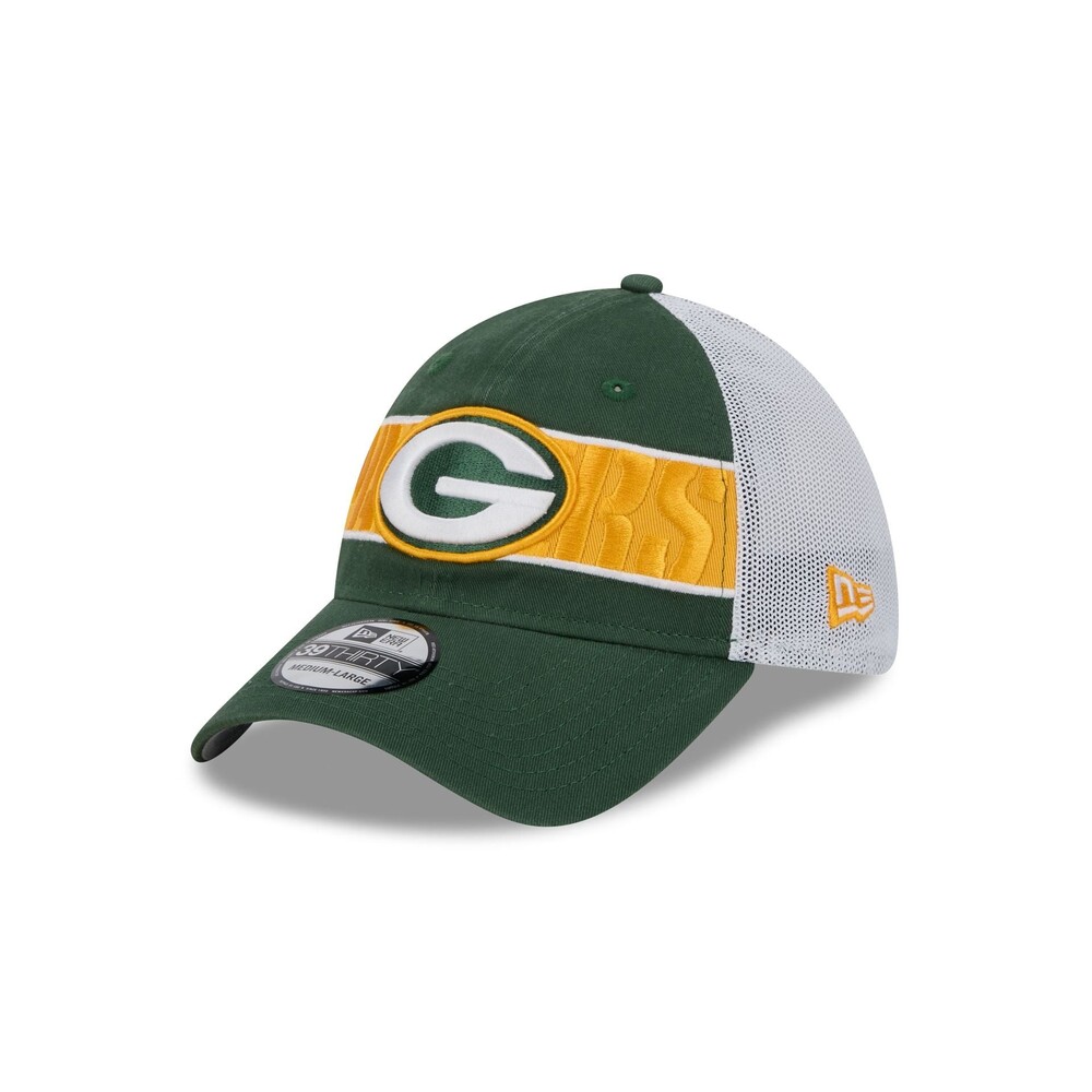 New Era Green Bay Packers Banded 39THIRTY Stretch Fit Hat - Size S/M